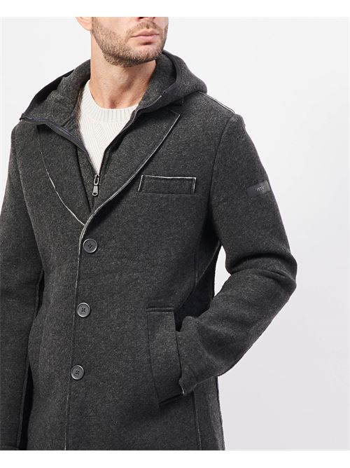 Manteau homme Yes Zee en laine mélangée YES ZEE | O827-QK000835